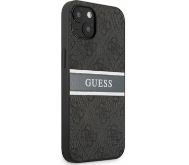 Guess 4G Printed Stripe Back Case Apple iPhone 13 (6.1") - Grijs Grijs
