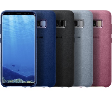 Samsung Galaxy S8 Plus Alcantara Cover (Galaxy S8+) Blauw