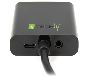 Techly Cable Adapter Converter HDMI to VGA with Micro USB and Audio IDATA HDMI-VGA2AU