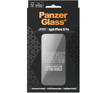 PanzerGlass PG Scrn Ceramic iPhone 15 Pro UWF WA