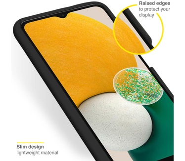 Accezz Liquid Silicone Backcover Samsung Galaxy A13 (5G) / A04s - Zwart