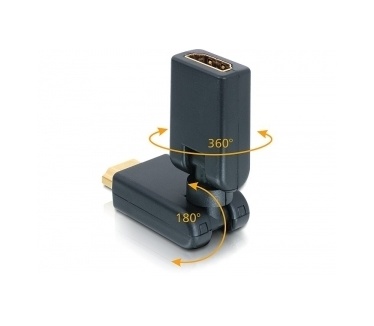 Delock Adapter HDMI male > female 360° rotatable