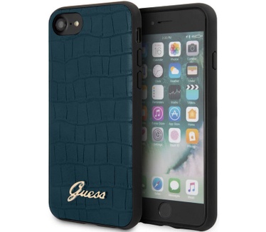Guess Crocodile Hard Case voor Apple iPhone 7/8/SE (2020) - Blauw  Blauw