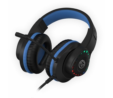 Qware Gaming - Headset - Tulsa - Geschikt voor Playstation 4 - Playstation 5 - PC - Multi platform - Blauw
