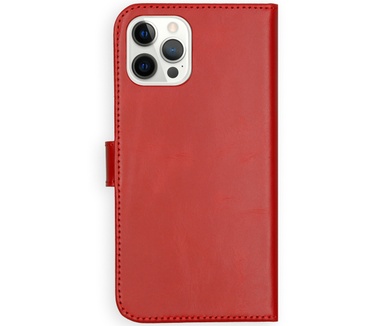 Selencia Echt Lederen Bookcase iPhone 12 Pro Max - Rood