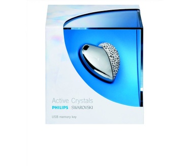 Philips Active Crystals USB-geheugenstick  1GB Zilver