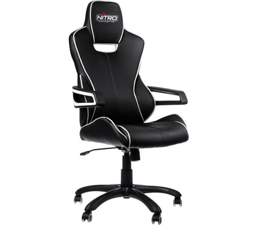 Nitro Concepts E200 Race Gaming Chair Zwart/Wit