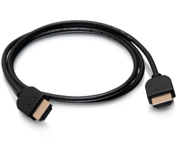 CablesToGo 0,3m flexibele hogesnelheid HDMI-kabel met laag profielaansluitingen - 4K 60Hz