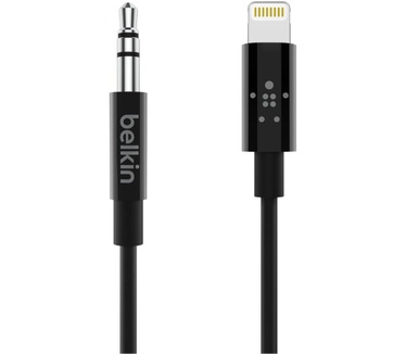 Belkin Lightning-naar-3.5mm kabel 0,9 meter - Zwart