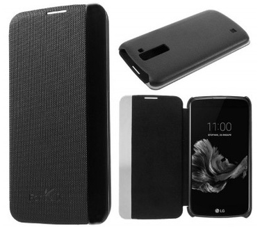 qMust LG K10 Quick View Case - Black