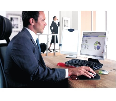 Kensington Duo Gel Polssteun Rood/Zwart