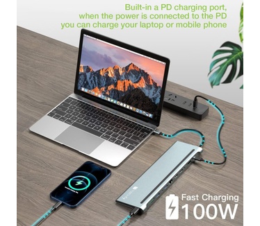 Techly IUSB31C-DOCK12DPHD