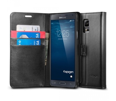 Spigen Case Wallet S Samsung Galaxy Note 4 (Black) SGP11147
