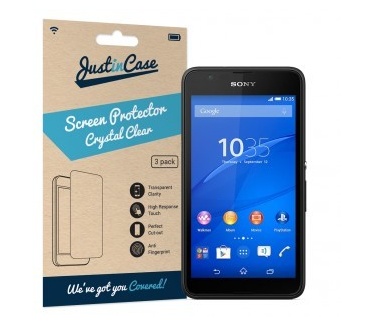 Just in Case Screen Protector Sony Xperia E4 - 3 stuks - Crystal Clear