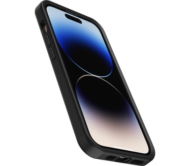 Otterbox OtterBox Symmetry+ hoesje voor iPhone 14 Pro met MagSafe, schokbestendig, valbestendig, dun beschermend hoesje, 3x getest volgens militaire standaard, Antimicrobieel, Zwart, Geen retailverpakking