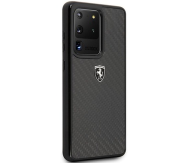 Ferrari SF Carbon Hard Case - Samsung Galaxy S20 Ultra - Zwart  Zwart