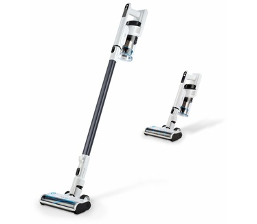 hoogo S3 2-in-1 Steelstofzuiger SC302 - 300 W - 50 min./200 m² - HEPA 13 - Anti-Hair-Wrap - LED verlichting - Draadloos zonder zak - Turbostand - Verwisselbare accu - incl. Accessoire set