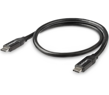 Startech.com USB-C naar USB-C kabel met 5A/100W Power Delivery M/M 50 cm USB 2.0 USB-IF certificatie Zwart