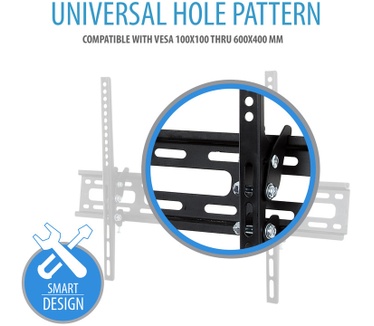 V7 Low Profile Wall Mount with Tilt for Displays 32" to 65"
