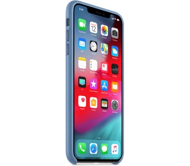 Apple iPhone Xs Max Leather Case  Blauw
