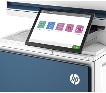 HP HP Color LaserJet Enterprise Flow MFP 5800zf-printer, Printen, kopiëren, scannen, faxen, Automatische documentinvoer; optionele high-capacity laden; Touchscreen; TerraJet-cartridge