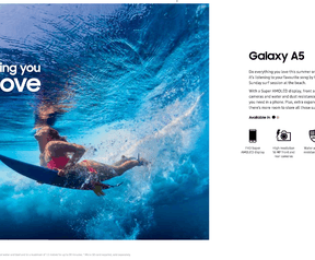 Samsung-ad voor waterdichtheid in Australië
