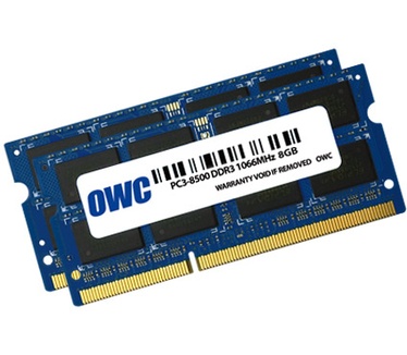 OWC 2x 8GB, PC8500, DDR3, 1066MHz