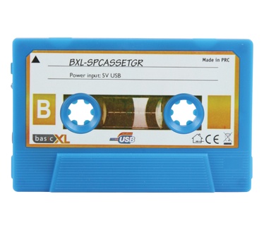 basicXL Portable Cassette Speaker (Blauw)