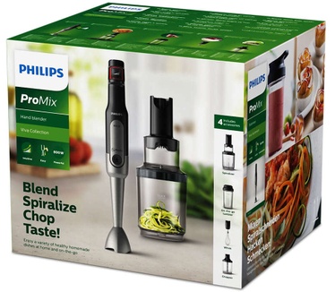 Philips Viva Staafmixer Viva Collection - 5-in-1 Staafmixer met spiraalsnijder - 800 Watt - HR2657/90
