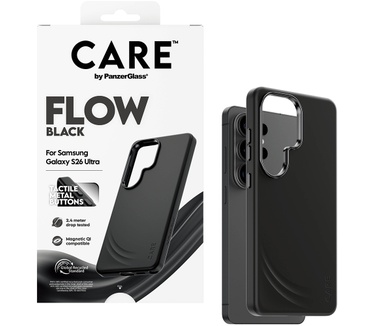 PanzerGlass CARE™ by PanzerGlass® Flow Case Black w. Qi Samsung Galaxy S26 Ultra