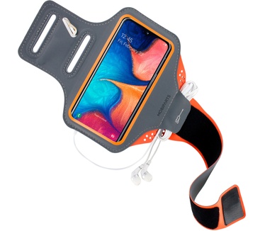 Mobiparts Comfort Fit Sport Armband Samsung Galaxy A20e (2019) Neon Orange