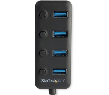 Startech.com 4 poorts USB 3.0 C hub 4x USB-A met Aan/Uit knoppen