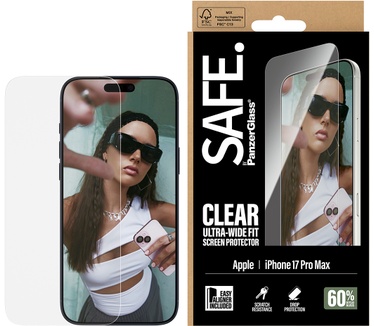 PanzerGlass SAFE. by PanzerGlass® Screen Protector iPhone 17 Pro Max | Ultra-Wide Fit w. EasyAligner