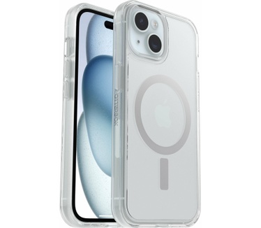 Otterbox Symmetry Series Clear voor MagSafe voor iPhone 15, Clear (iPhone 15) Transparant