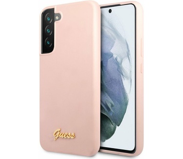 Guess Silicone Retro Hard Case Samsung Galaxy S22+ (S906) - Roze Roze