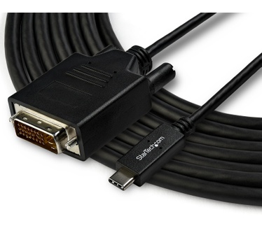 Startech.com 3 m USB-C naar DVI kabel 1920 x 1200 zwart Zwart