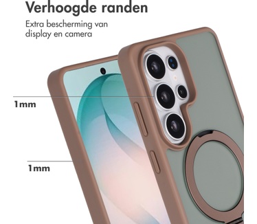 Accezz Ring Stand Backcover met MagSafe Samsung Galaxy S26 Ultra - Bruin