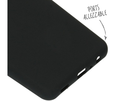 Accezz Liquid Silicone Backcover Samsung Galaxy A72 - Zwart (Galaxy A72) Zwart