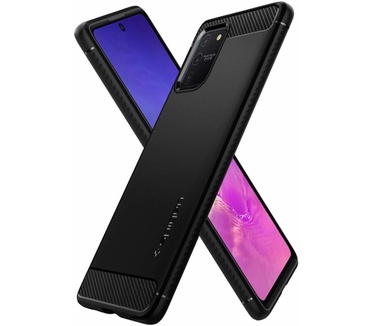 Spigen Galaxy S10 Lite Rugged Armor Case  Zwart