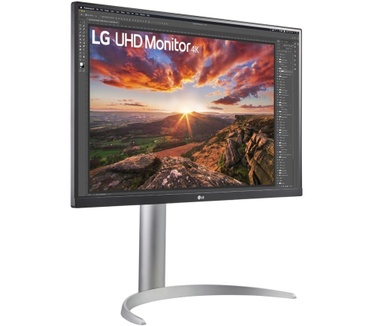 LG 27UP85NP-W Zilver, Zwart