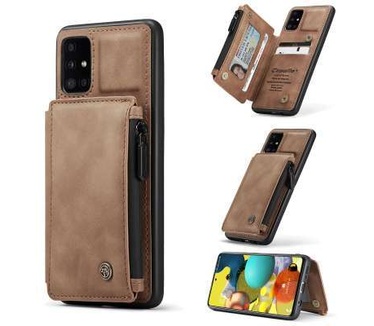 Caseme Samsung Galaxy A51 Back Cover Wallet Case - Bruin
