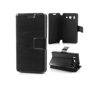 qMust qMust Wallet Case met stand Huawei Ascend G510 (black)