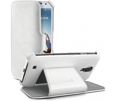 Muvit Samsung Galaxy S4 Folio Stand Case with Cardslot (white)