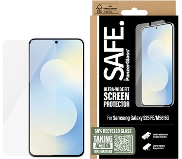 PanzerGlass SAFE. by PanzerGlass® Screen Protector Samsung Galaxy S25 FE 5G | M56 5G | Ultra-Wide Fit