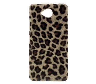 qMust Microsoft Lumia 650 Hard Back Case - Leopard Brown