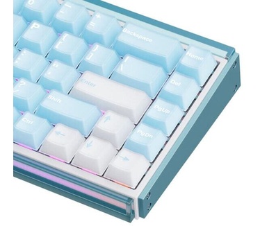 Akko Ray68 HE Blue White 65% AstroAim Magnetische Switch 8K Hz Hall Effect Hotswap ARGB Draadloze Gaming Toetsenbord