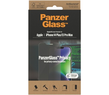 PanzerGlass Classic Fit Privacy Apple i (Apple - iPhone 14 Plus,
Apple - iPhone 13 Pro Max)
