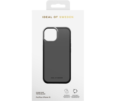 iDeal of Sweden Clear Tinted Black (iPhone 15) Zwart
