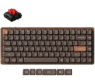 Keychron K3 Max QMK Wireless Custom Mechanical Keyboard - All-Wood Special Edition Milk POM Red Switch