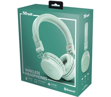 Trust Tones Bluetooth Wireless Headphones (Mint)